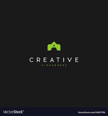 Home real estate elegance creative business logo vector image