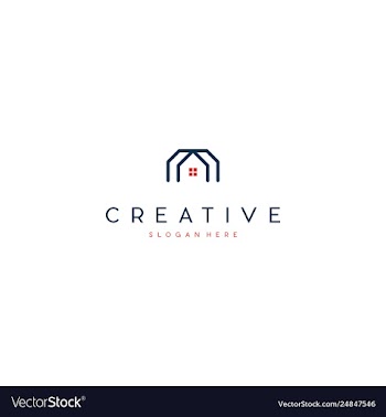 Home real estate elegance creative business logo vector image