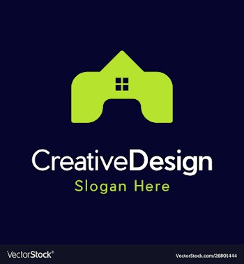 Home realty creative business logo design vector image