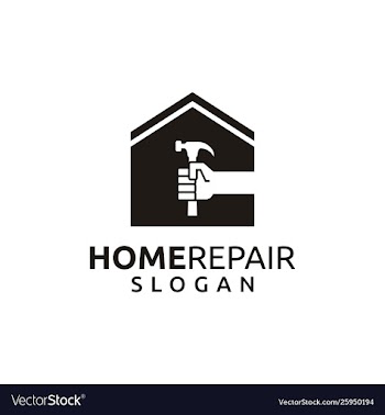 Home repair logo template vector image
