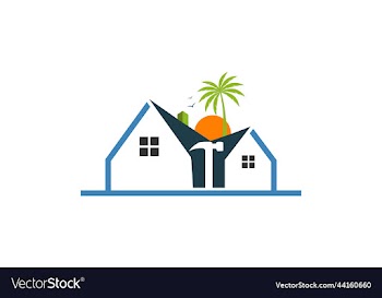home repair roofing remodeling handyman logo