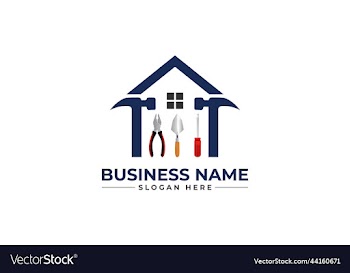 home repair roofing remodeling handyman logo
