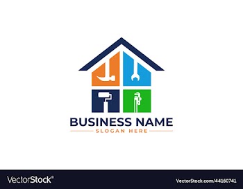 home repair roofing remodeling handyman logo