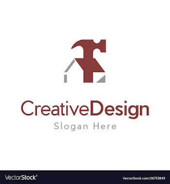 Home repair services creative logo design vector image