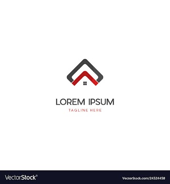 Home roofing business creative logo design vector image