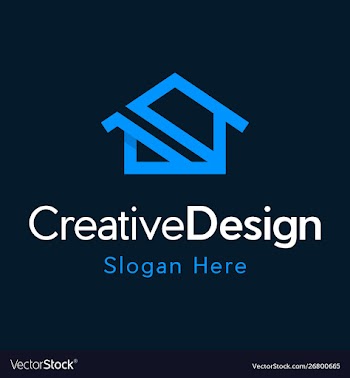 Home roofing realty creative business logo vector image