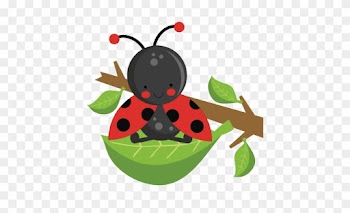 Home Sweet Home Clipart 326 Ladybug 3 Clip - Ladybug On A Leaf Clipart