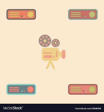 Home theater collection in vector image