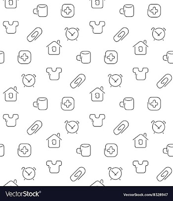  					Home things seamless pattern vector image														