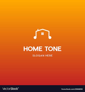 Home tone studio logo design vector image