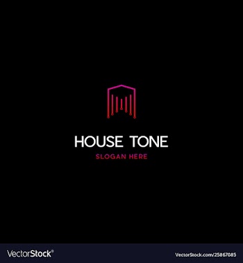 Home tone studio logo design vector image