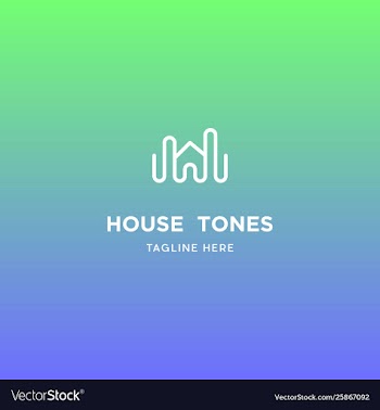 Home tone studio logo design vector image