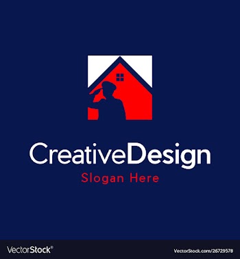 Home veteran realty care creative logo design vector image