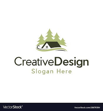 Home village natural logo design vector image