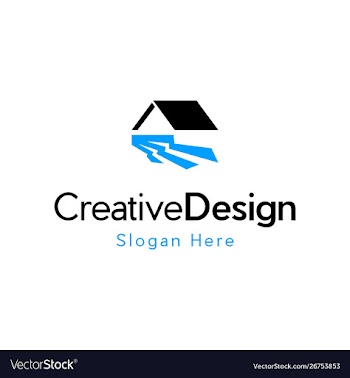 Home water river creative business logo vector image