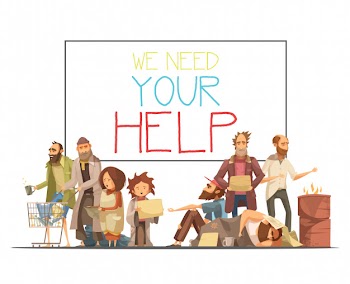 Homeless people Free Vector