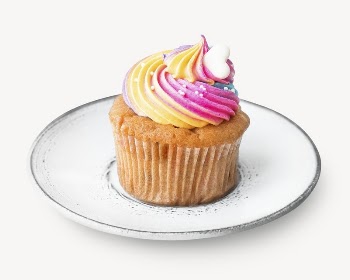 Homemade cupcake, dessert food isolated | Free PSD - rawpixel