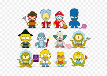 Homer Simpson Treehouse of Horror Action & Toy Figures Maggie Simpson Kidrobot -  