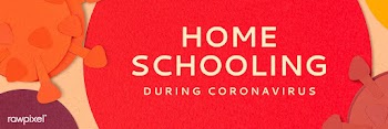 Homeschooling during coronavirus pandemic social banner template mocku.. | Free  illustration - 2307236