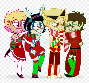 [homestuck]-merry Christmas From The Alpha Kids By - Cartoon