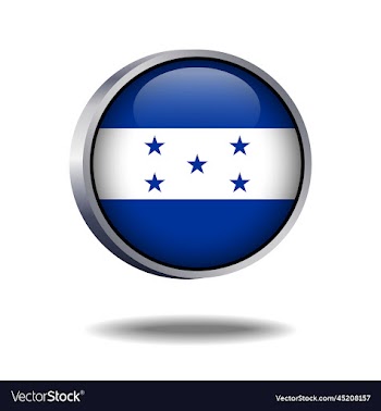 honduras flag button