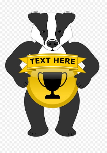 Honey badger Dog Birthday Clip art - badge 