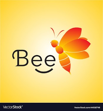honey bee animals logo