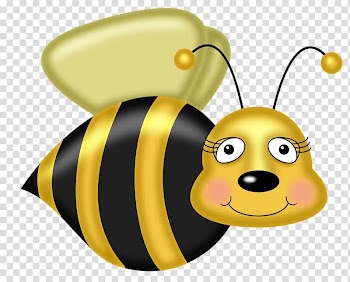 Honey bee Butterfly , Color Bee transparent background PNG clipart