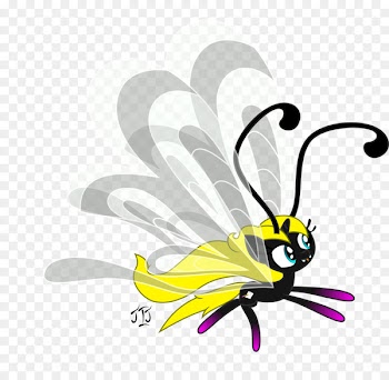 Honey bee Butterfly Illustration Clip art Character - herbstzeitlose 