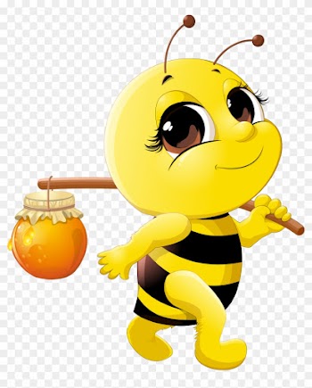 Honey Bee Cartoon Clip Art - My Life As A Honey Bee By Joyce A Wagner