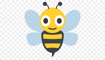 Honey bee Emoji Emoticon Sticker - honey and bee design vector material free download 
