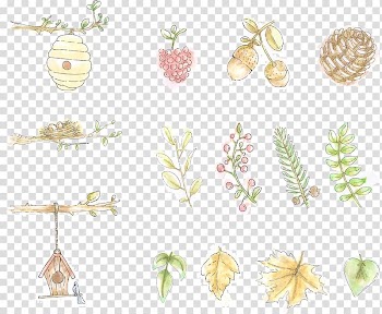 Honey bee Euclidean Honeycomb, leaves nuts bees nest nest transparent background PNG clipart