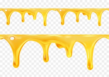 Honey bee Royalty-free Illustration - Dynamic liquid honey 