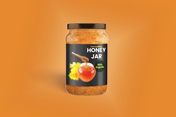 Honey Jar / Jam Brand Free Mockup