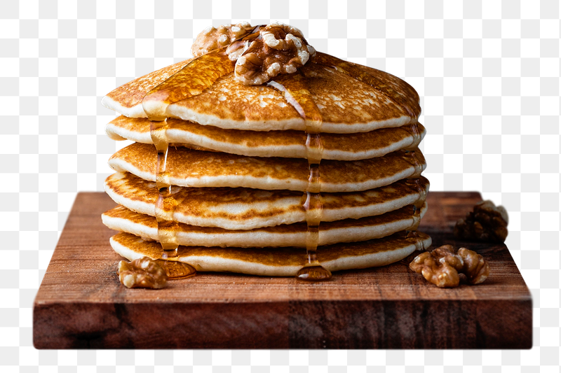 Honey pancakes png sticker, transparent | Free PNG - rawpixel