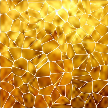 Honeycomb Gold Aluminium foil Wallpaper - Golden Irregular Technology Cellular Background Vector 
