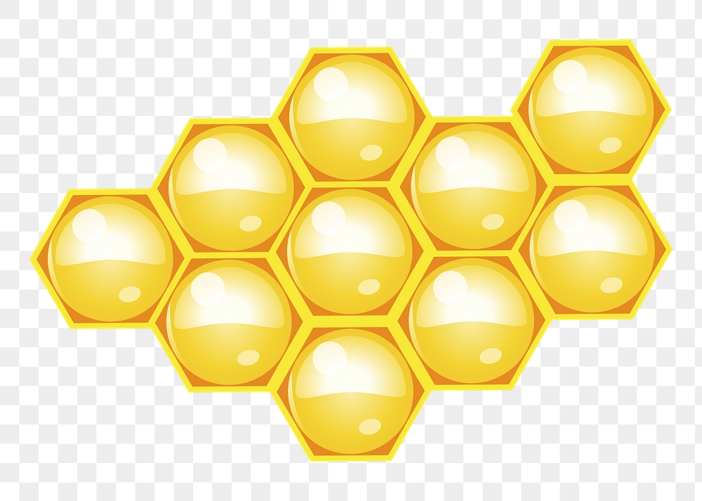 Honeycomb png sticker, food illustration, | Free PNG - rawpixel