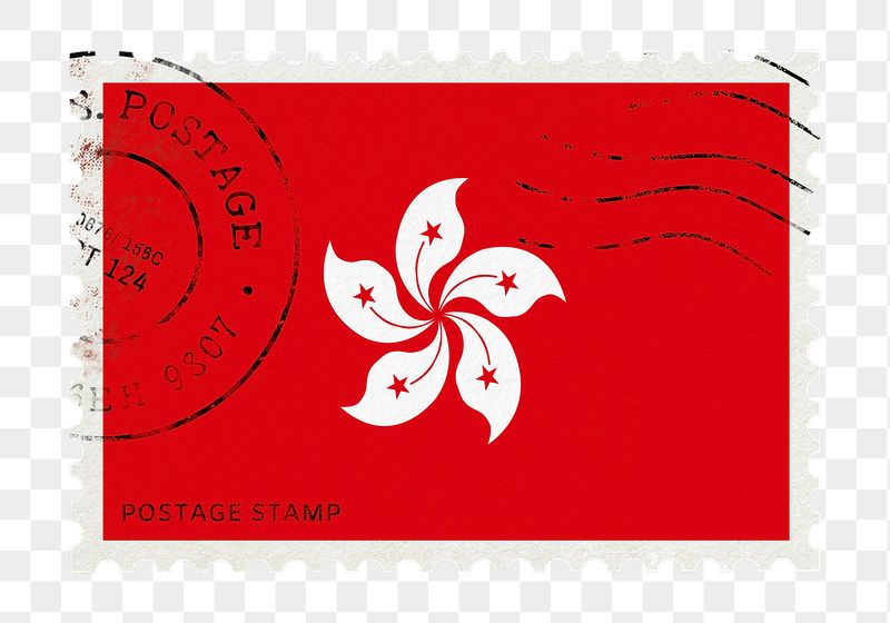 Hong Kong flag png post | Free PNG - rawpixel