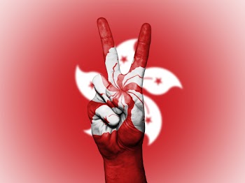 Hong Kong, Peace, Hand, Nation, Background, Banner