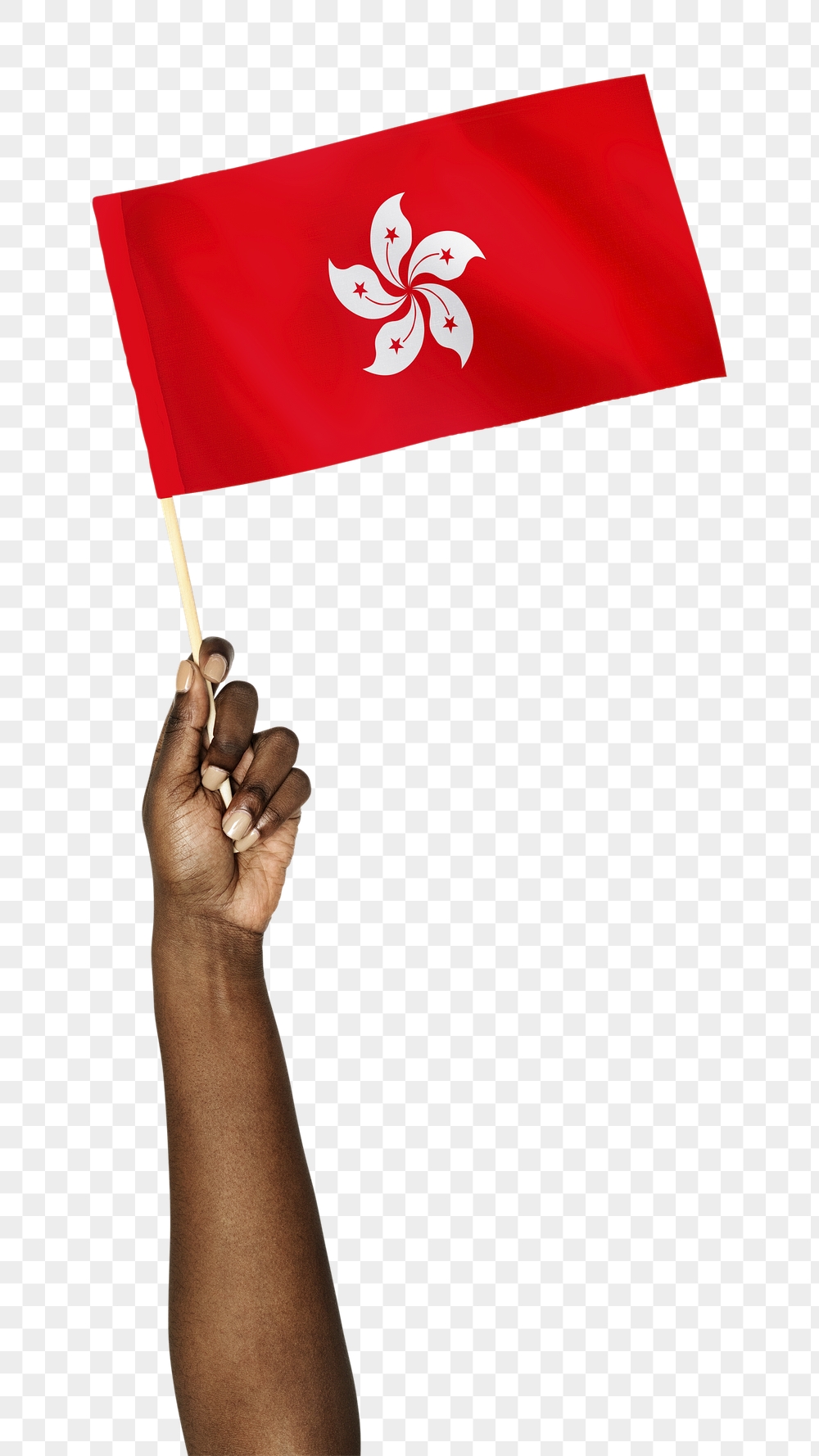 Hong Kong's flag png in black | Free PNG - rawpixel