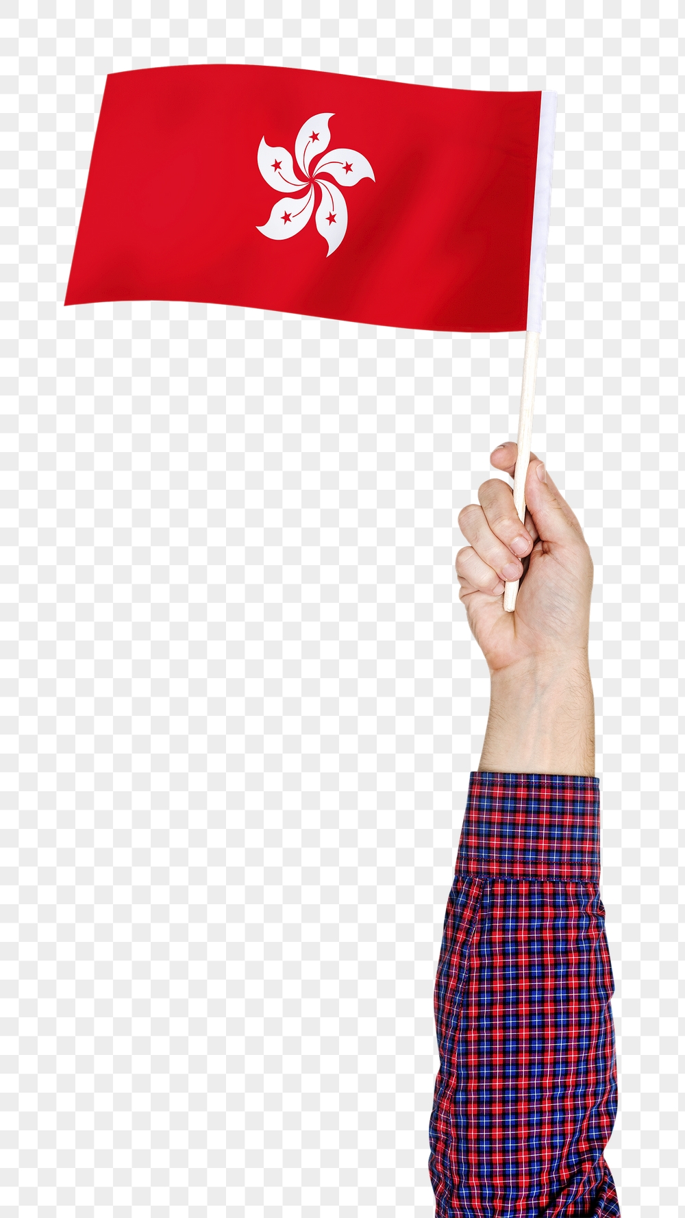 Hong Kong's flag png in hand | Free PNG - rawpixel