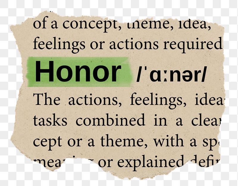 Honor png word sticker, torn | Free PNG - rawpixel