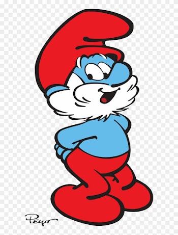 Honorable Mention Goes To Papa Smurf - Smurf Clipart