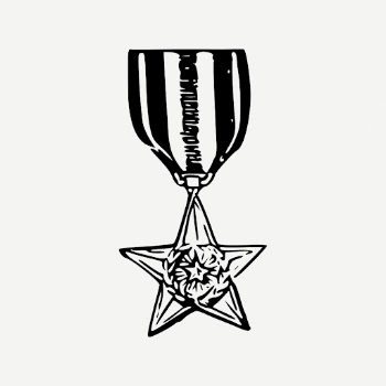 Honorary medal drawing, vintage illustration | Free PSD - rawpixel
