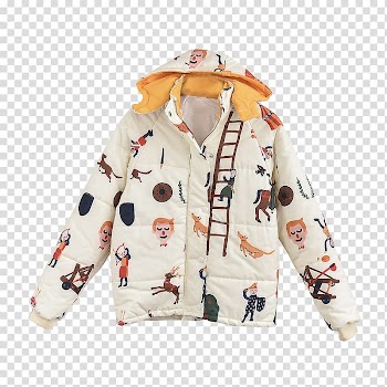 Hoodie Overcoat Jacket Cotton, White cotton jacket transparent background PNG clipart