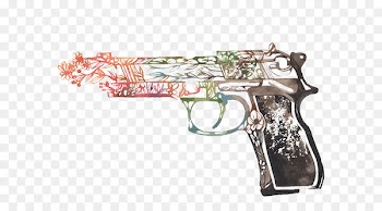 Hoodie Winter Wonderland Firearm - Hand-painted toy gun 