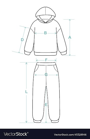 hoodies and joggers the scheme of measuring