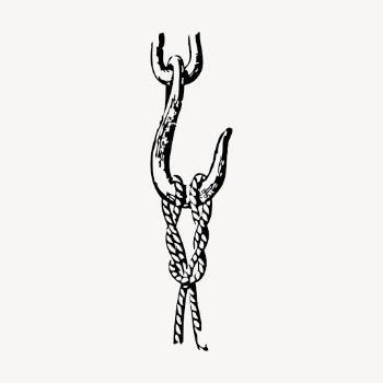 Hook hand drawn clipart, sailing | Free Vector - rawpixel