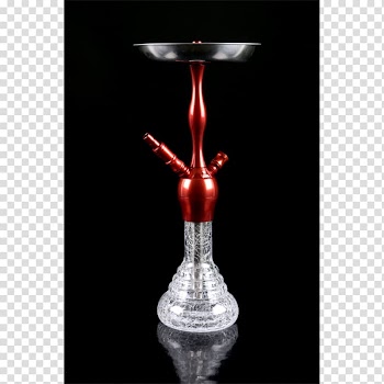 Hookah Glass Red Smoke Blue, hookah transparent background PNG clipart
