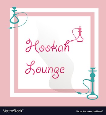 Hookah logo icon symbol emblem sign template vector image